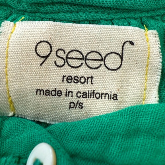 NWOT 9Seed Poet's Beach Top - Kelly Green - Picture 4 of 4